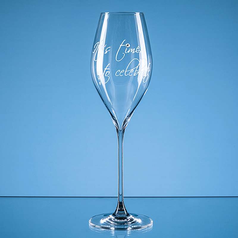 320ml ‘It’s time to celebrate’ Diamante Prosecco Glass