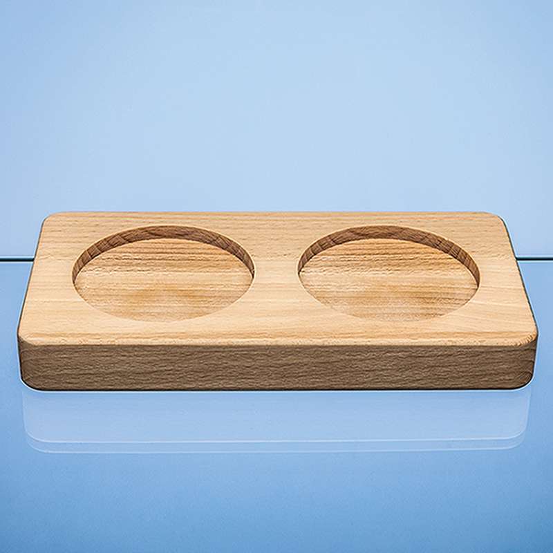 Double 80mm Recess Beech Wood Base – Base Only