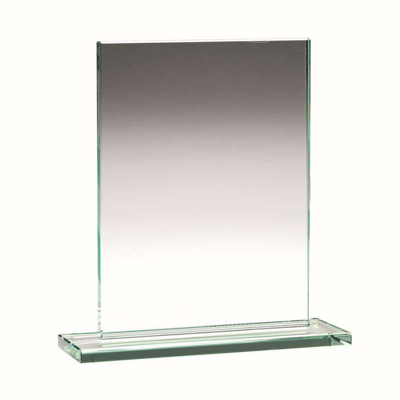 JADE GLASS RECTANGLE PLAQUE (10mm THICKNESS) – 5.5in