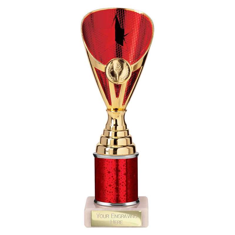 Rising Stars Plastic Trophy Red