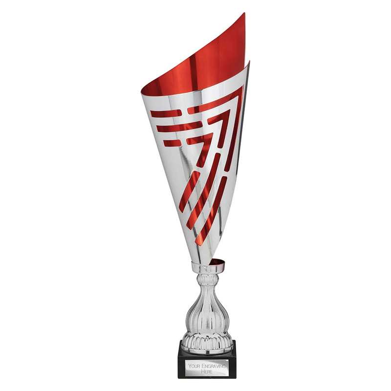 Arrow Laser Trophy Silver & Red