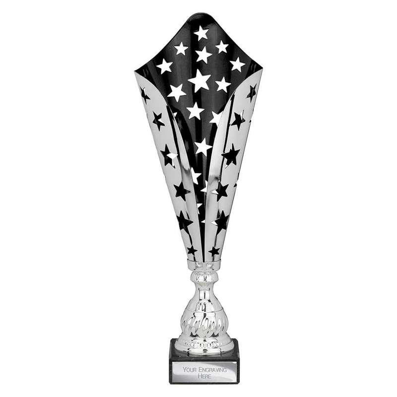 Galaxy Laser Trophy Silver & Black