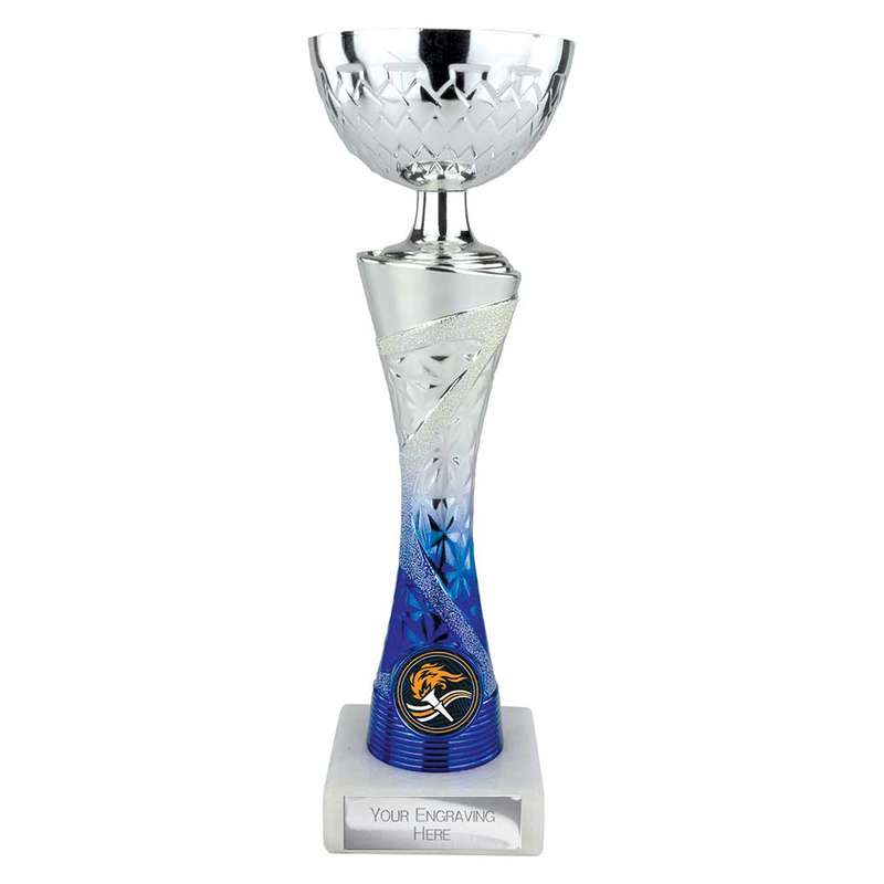 Vigour Trophy Silver & Blue